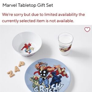 Pottery Barn Kids Marvel Comics Tableware Set - Blue and Red